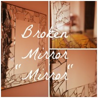 Broken Mirror Wall Hanging DIY