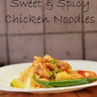 Sweet & Spicy Chicken Noodles